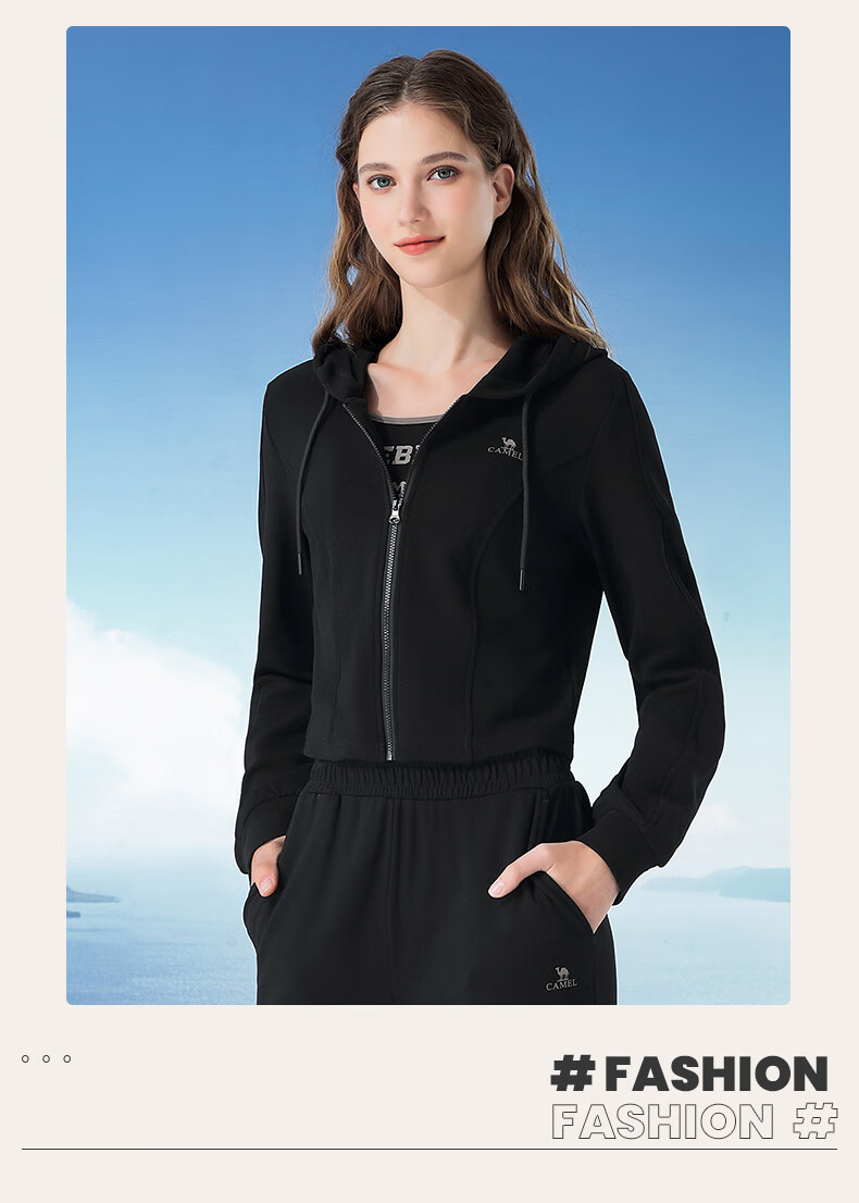 CAMEL Casual Sports Set, New Women's Outerwear, Wide-Leg Straight Pants, Vest Three-Piece Set, Knitted Casual Sportswear 28