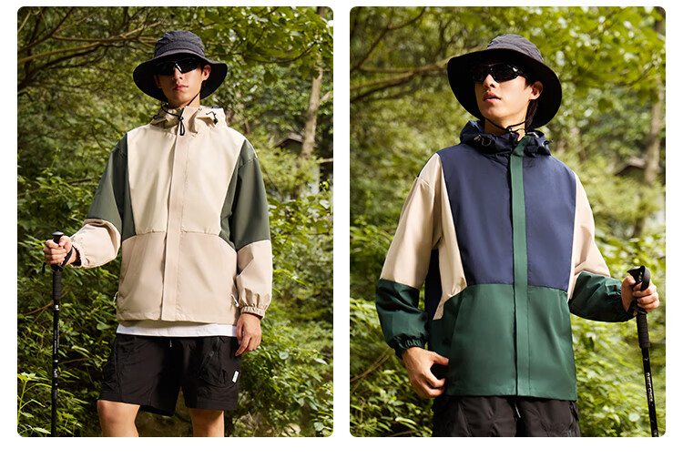 Xiongmaoxiangban Women's And Men's Three-In Jacket, Spring Autumn Winter New Style, Wool Inner Lining, Petite Size, Rainproof Windproof Mountaineering Jacket 21