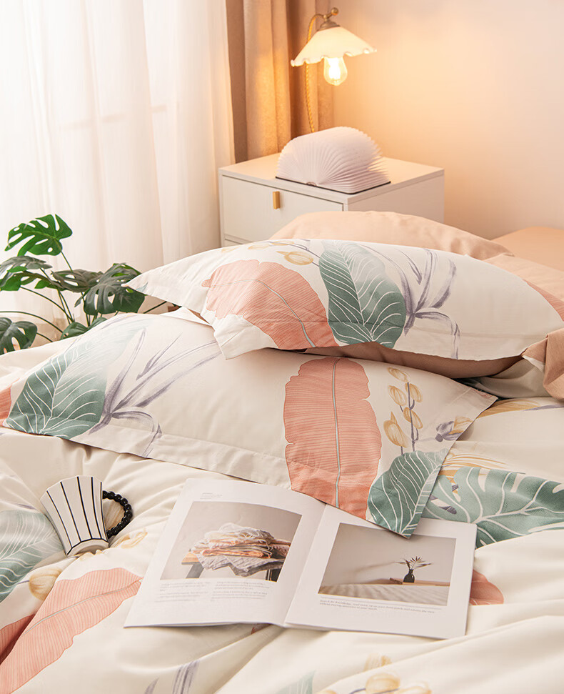 Grace A-Class 7A Antibacterial 100% Cotton Children's 4-Piece Bedding Set Quilt Cover Sheet Bed Linen for 1.5/1.8m Bed Music Festival Edition 5