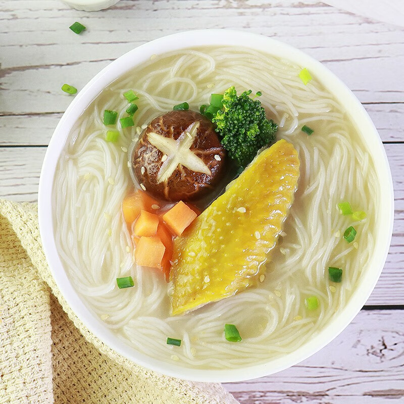 陈村 香菇炖鸡味过桥米线 4连包400g 免煮米粉粉丝螺蛳粉夜宵方便速食