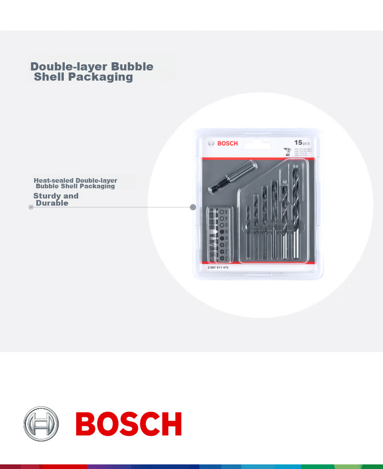 BOSCH , 15 Drill Bits + Bit Set (15 Pieces), Wood And Metal Drilling 6