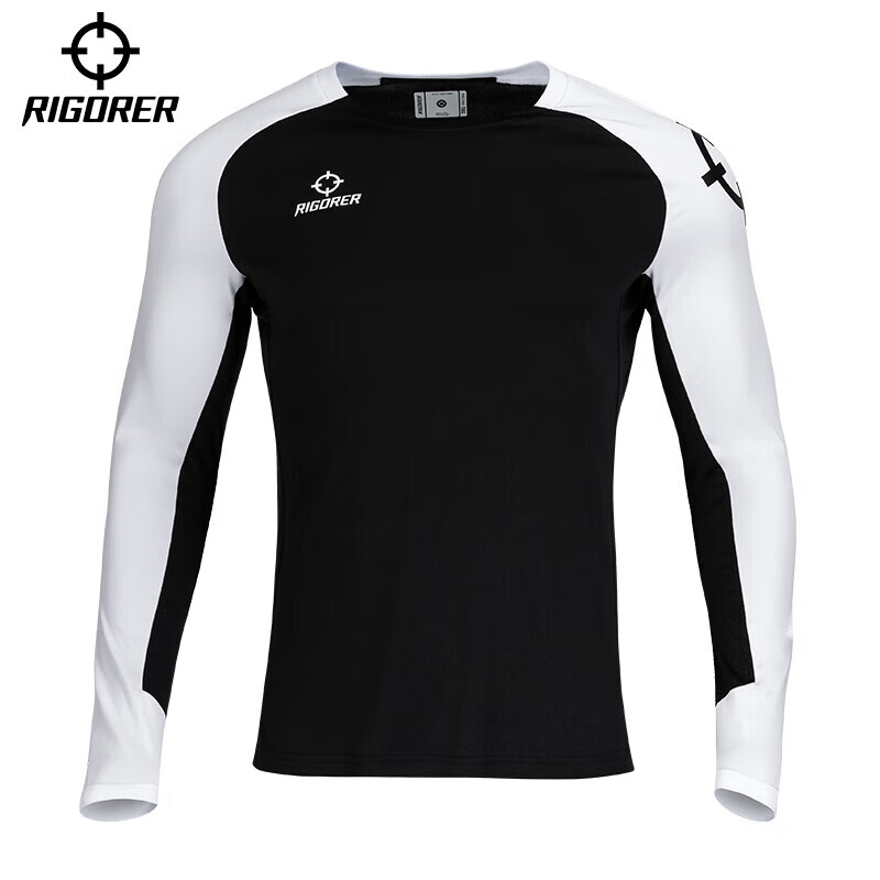 RIGORER Quick-Dry Long Sleeve T-Shirt, Basketball Fitness Wear, Men's Fashionable Casual Sports Outdoor Comfortable Trendy Breathable Clothing