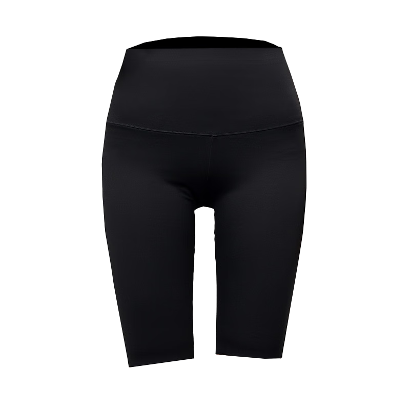LangSha Shark Skin Five-Point Women's Outerwear Summer Thin Abdomen Control Hip Lift Yoga Cycling Seamless Safety Leggings