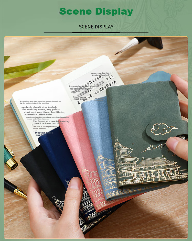 Longe National Trend Small Notebook, Portable Journal A7, Pocket-Sized Notebook, Exquisite And Stylish Mini Notebook, Handheld Memo Pad, Customizable Reminder Book 9