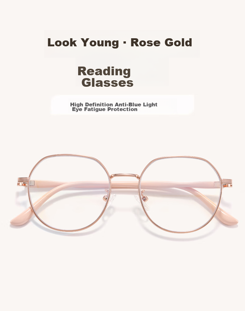 LESCA LUNETIER Reading Glasses for Women, High-End Fashion Resin, Lightweight Anti-Blue Light Fatigue, High-Definition Stylish Presbyopic Glasses for Elderly 1