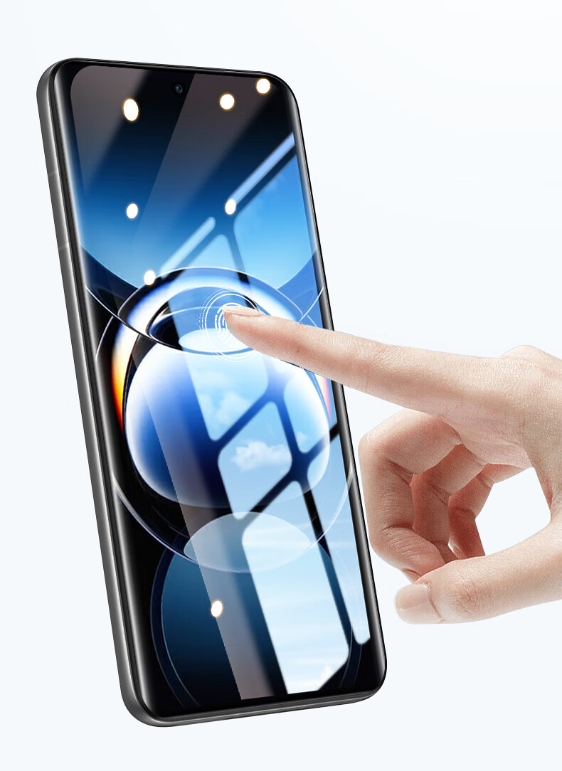 Baoluo [Damage Compensation] Tempered Glass Screen Protector for OPPO Find X7 Full-Coverage Curved HD Anti-Scratch Anti-Fingerprint Film 5