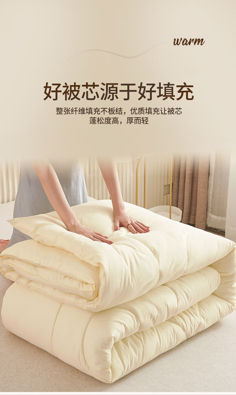 Hengyuanxiang Comforter, Class A Antibacterial Soft All-Season Duvet Insert, 5 Jin Spring And Autumn Quilt, Dormitory Single Air Conditioning Comforter, 150*200cm 7