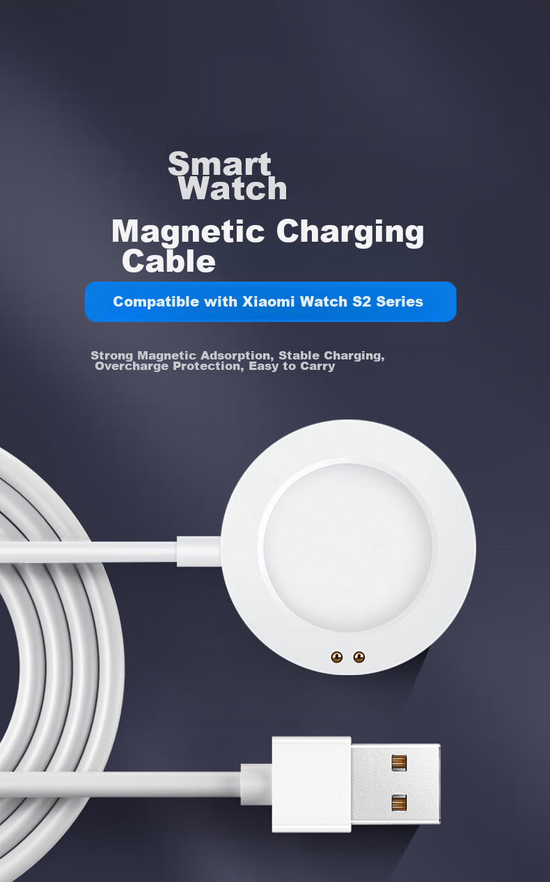 CangHua Compatible Magnetic Charging Cable for Xiaomi Watch, Suitable for Xiaomi Watch 5/S5/S4/S4 Sport/S3/S2/15th Anniversary Edition, Blood Pressure H1E Watch Charger Dock 2