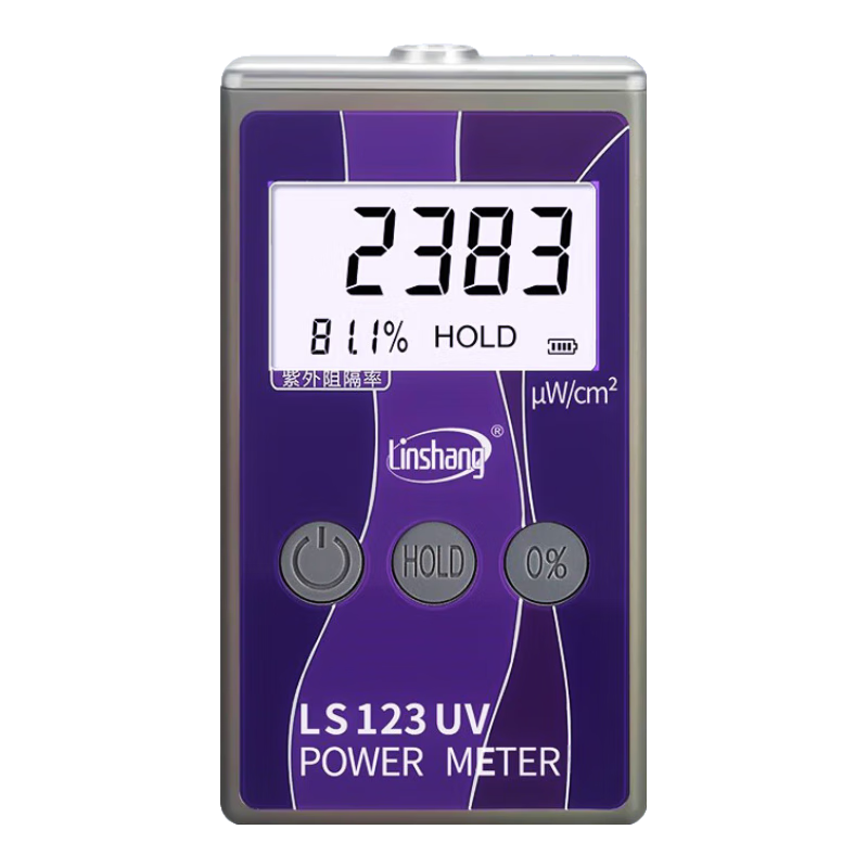 Linshang LS123 UV Power Meter Solar Film Sunscreen Clothing UV Blocking Effect Tester Radiometer