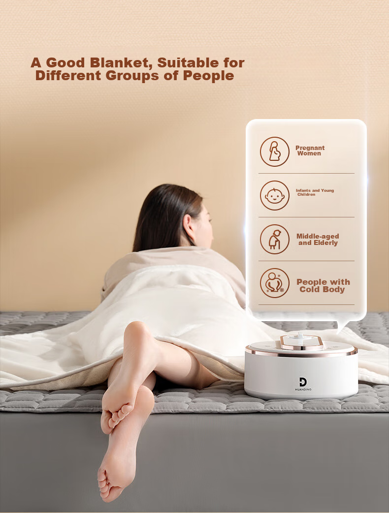 Huanding [Water Heating Power-Off] Electric Heating Blanket, Water Heating Blanket, Water Circulation Electric Heating Pad, Double-Sized 0.9*1.8m 8