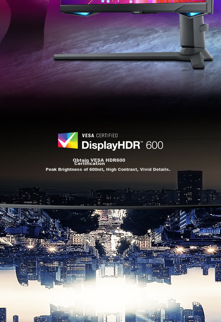SAMSUNG 27-Inch G70F, 4K, 180Hz, Fast IPS, Dual-Mode 360Hz, Ultra-Thin, HDR, Low Blue Light, Xuanlong Knight, Gaming Monitor, LS27FG706ECXXF 9