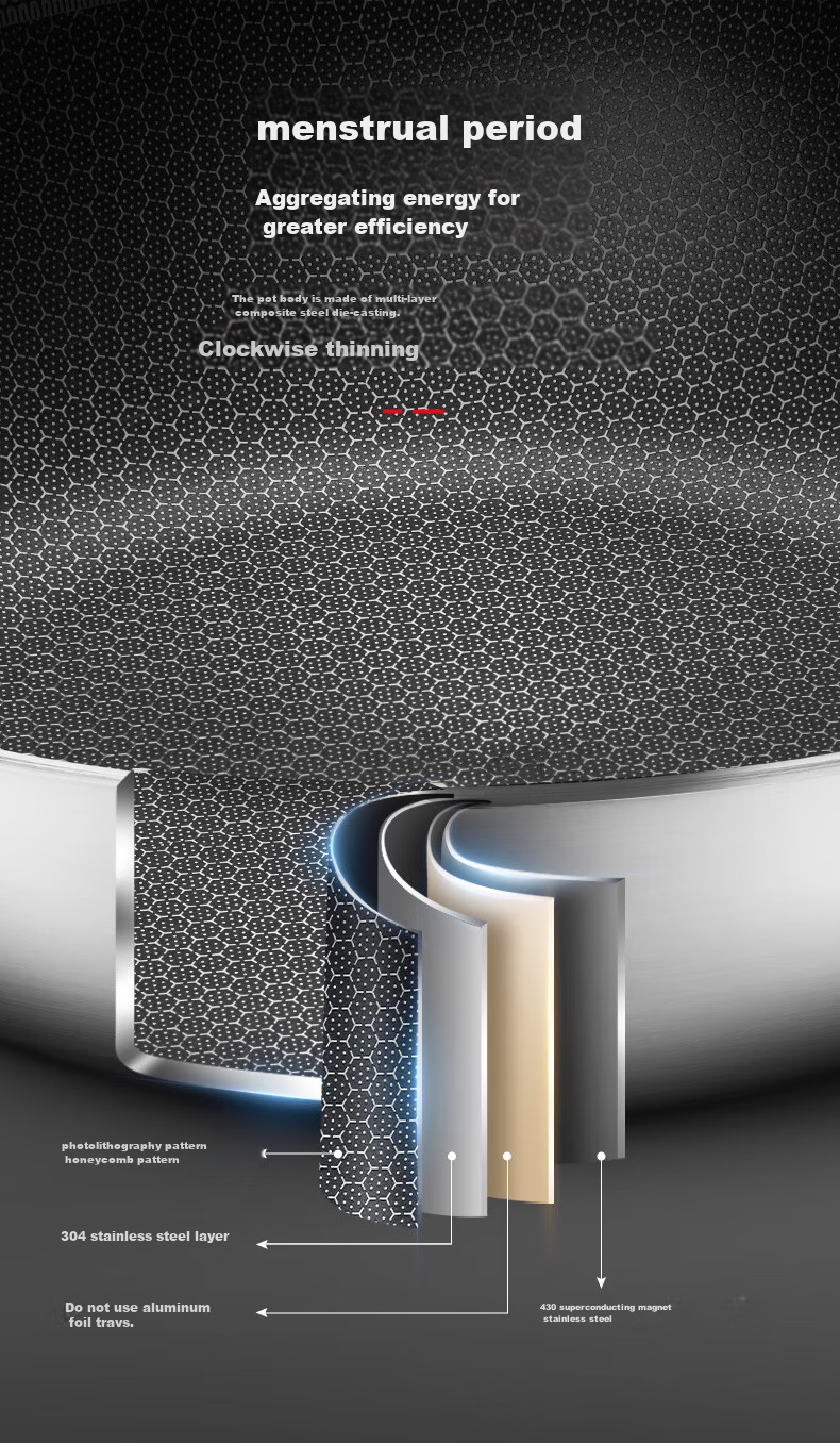 ASD Wok Pan, 304 Stainless Steel, Uncoated, Household Use, 32cm, Compatible with Gas And Induction Cooktops, TV1332 7
