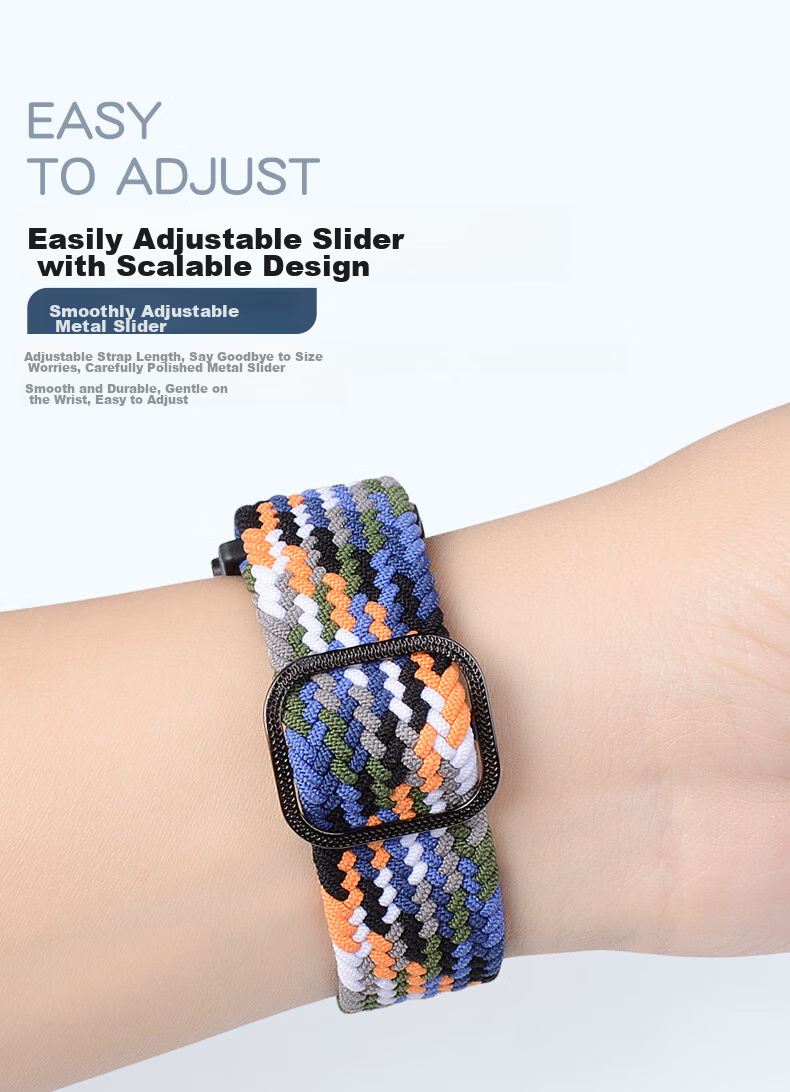 Watchbond Compatible with Xiaotianc Z12 Strap, Z10/z9/z11/z8a/z7s/z6pro Smartwatch Band, Braided Z5/Z1/Z2Y/Z3/Z1S/Y03/Q1A 4