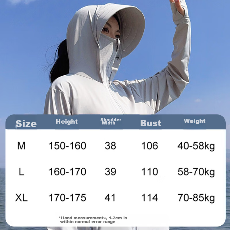 Langsha Sun Protection Clothing for Women, Summer Cool Ice Silk UV Protection Jacket, Breathable Quick-Dry Sports Outerwear