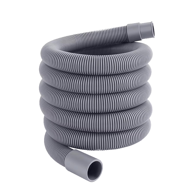 PURPAVWINNER Drum Washing Machine Drainage Pipe Extension, Dishwasher Outlet Hose, Sewer Extension Flexible Tube, Mini Compact Fully Automatic Drum Thin Pipe, 1 Meter + Clamp