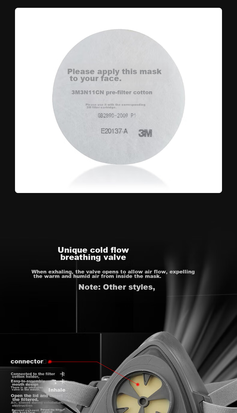 3M 3200 Dust Mask, Protects Against Industrial Dust And Smog, Grinding And Renovation Dust Protection, Firefighting Face Shield Main Body, 1 Piece 7