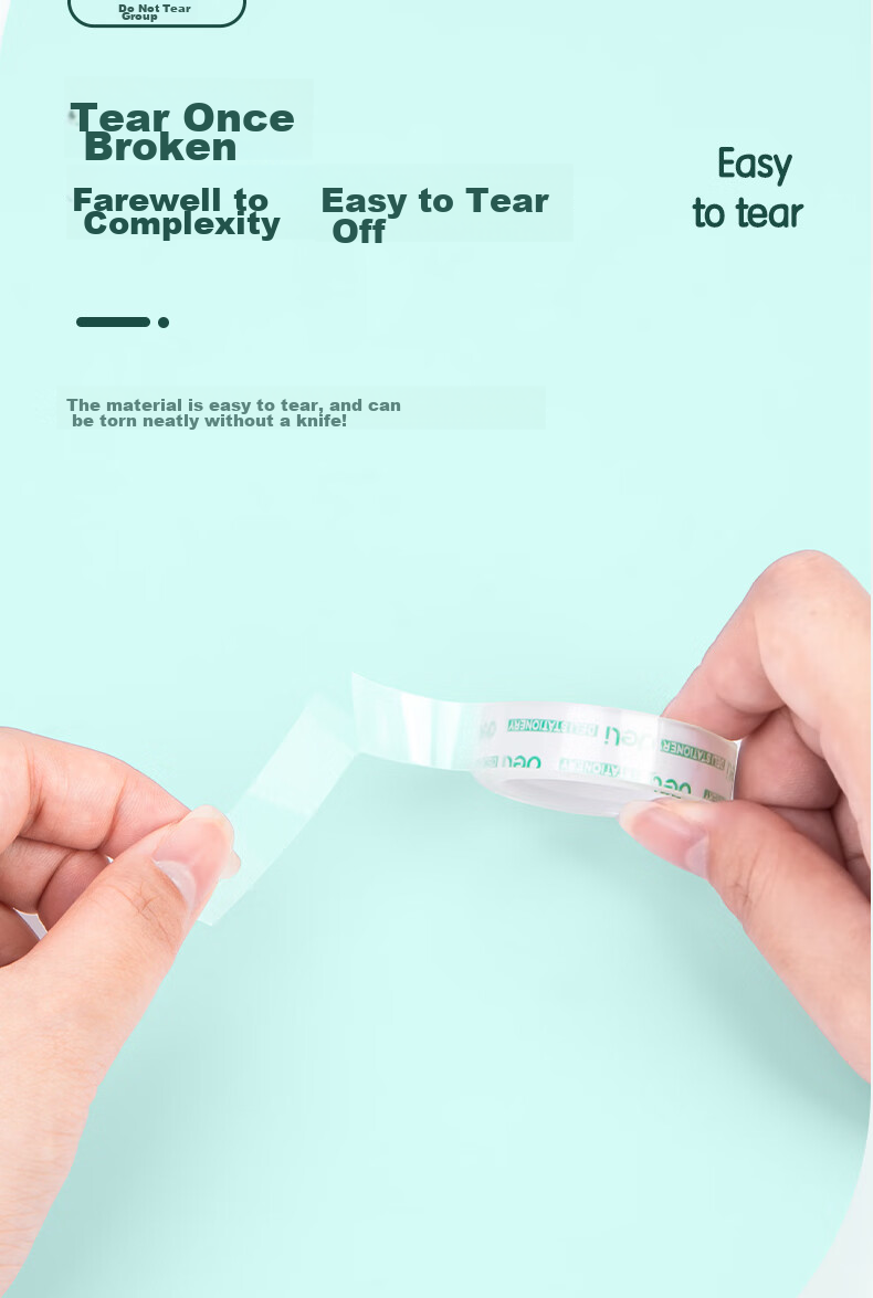 Deli Easy-Tear High Transparency Tape, 12mm*20y High Adhesive Small Tape, Back-To Essential School Supplies, Error Correction Student Stationery, 12 Rolls, Office Supplies, 30014 4