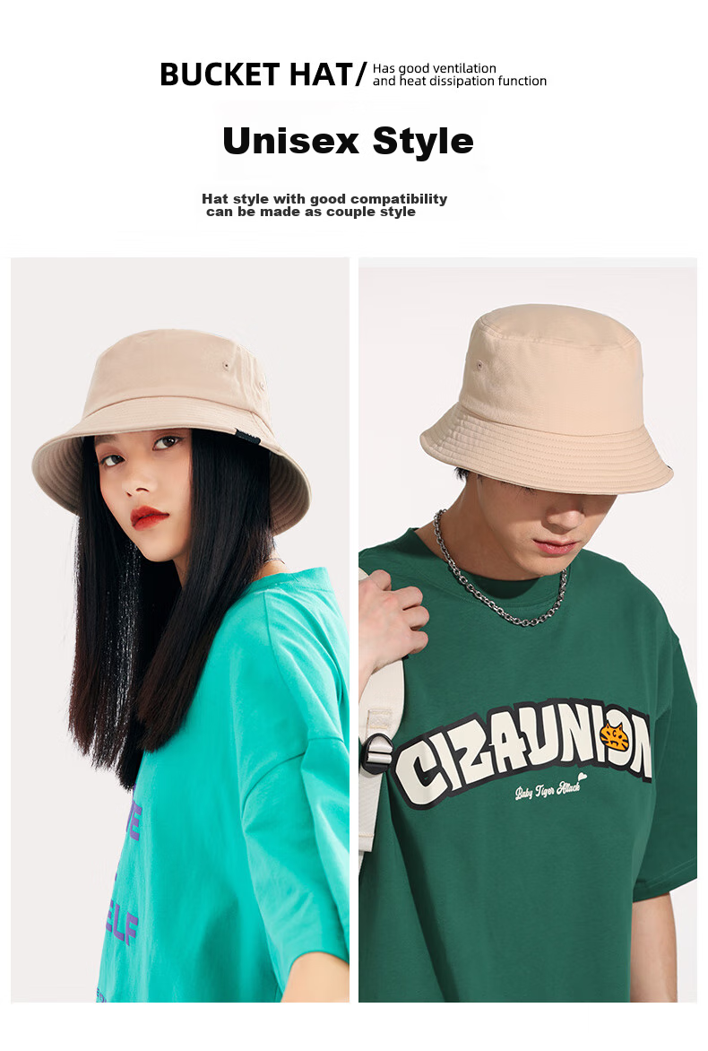 CACUSS Women's Fisherman Hat Spring Summer Outdoor Casual Sun Hat Leopard Dog Embroidery Bucket Hat Face Slimming Beige 6