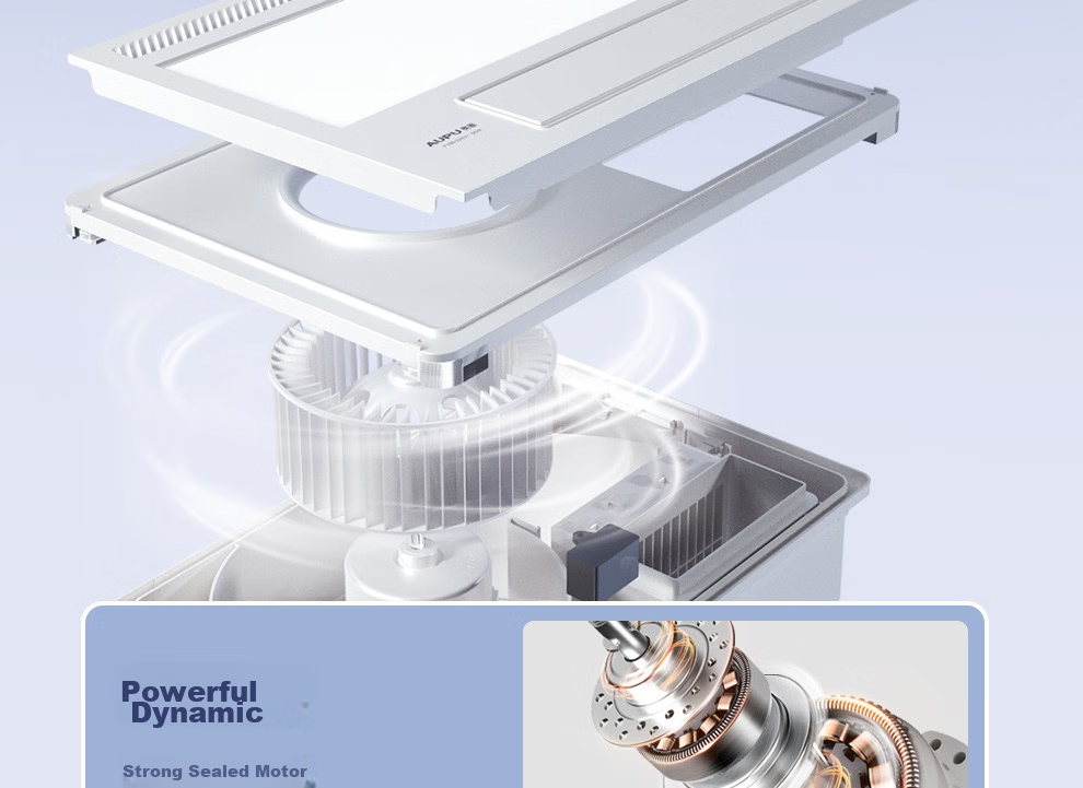 AUPU G Series Remote Control Cooling Fan for Kitchen, Integrated Lighting And Cooling, Plasma Purification F166 16