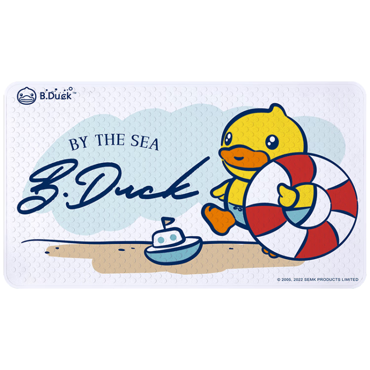 Dajiang, Little Yellow Duck Co-Branded Printed Bathroom Non-Slip Mat, Children's Shower Room, Bathroom Bathing Anti-Fall Floor Mat, 40x70cm