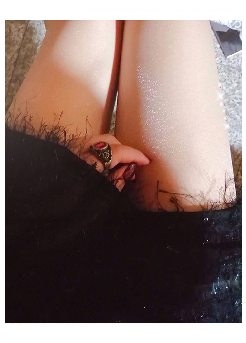 LangSha Ultra-Thin Sheer Stockings for Women, Sexy Black Silk Pantyhose, Seductive Pure Desire Style, Internet Celebrity Micro-Glitter Shiny Nude Color Pantyhose 13