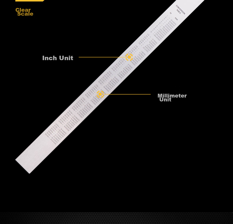 Deli Stainless Steel Straight Ruler with Scale, Metric Scale Drawing Ruler, 150cm 7