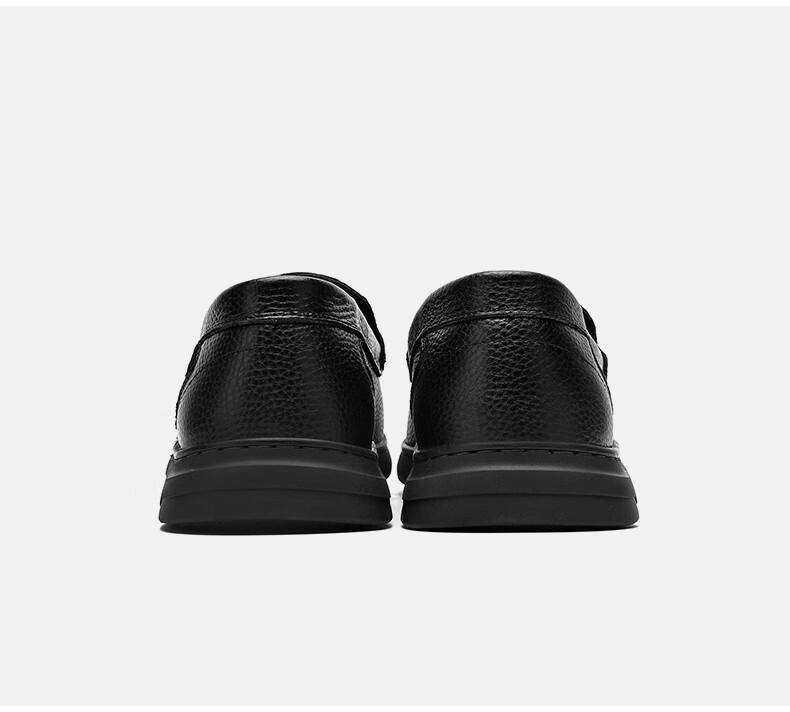 HLA Men’s Soft Sole Loafers Slip-On Casual Leather Shoes HAAPXM2FFE210 Black Size 44 31