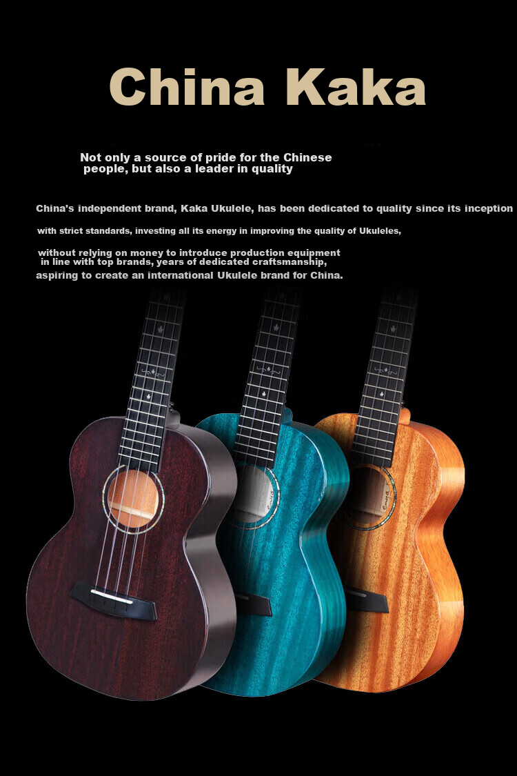 Kaka KUC-25D Ukulele Single Board, Mahogany, 23-Inch Electric Box Style 2