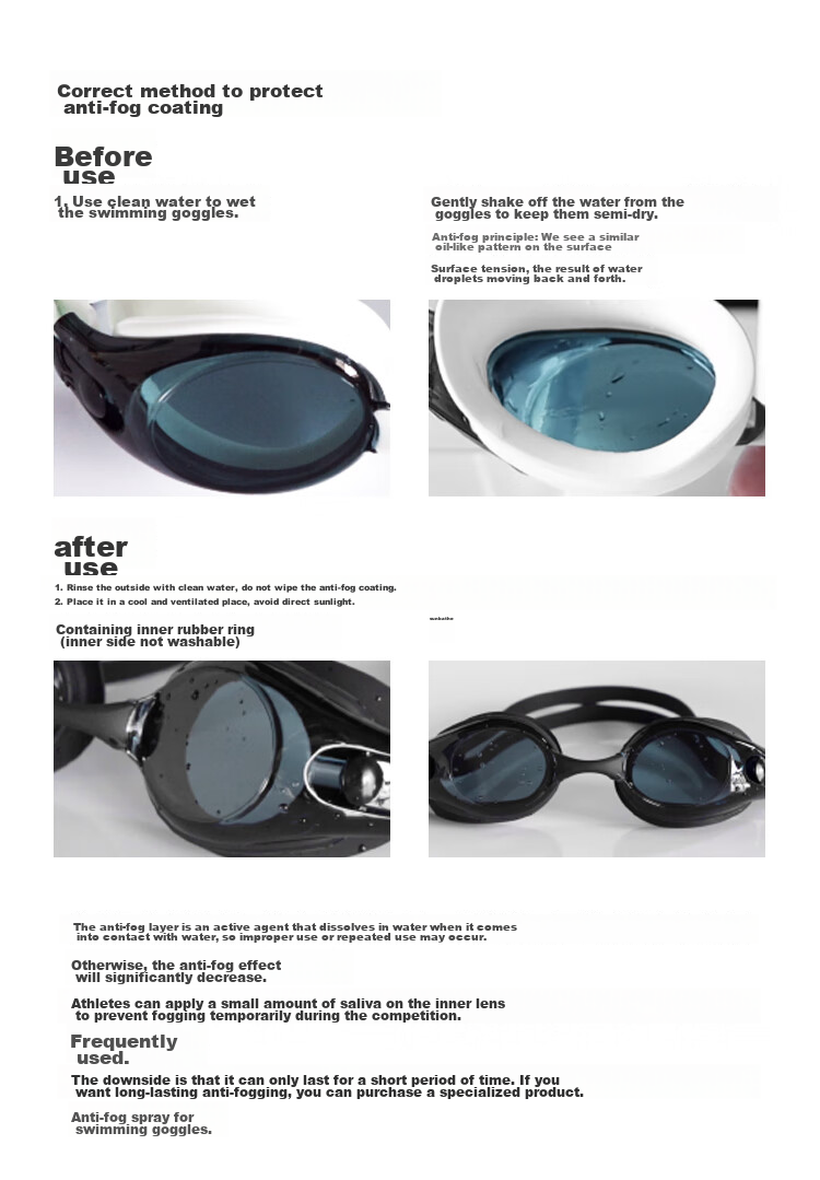 JD Original Swimming Goggles, High Definition Anti-Fog Waterproof Swim Glasses, Professional Coated Goggles for Men And Women, Ice Crystal Purple 19