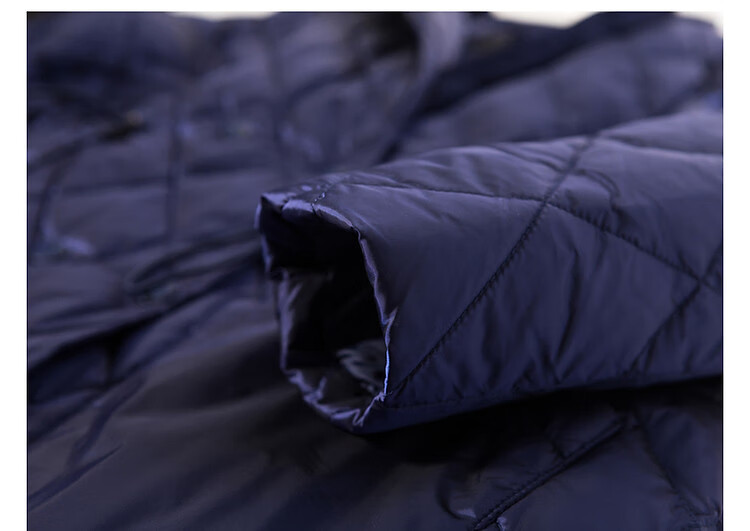 Dme Diamond Pattern Short down Jacket, Winter Commute Style, Lapel Collar, Drawstring Waist, Diamond Pattern Suit Style down Jacket for Women, Short Style 12