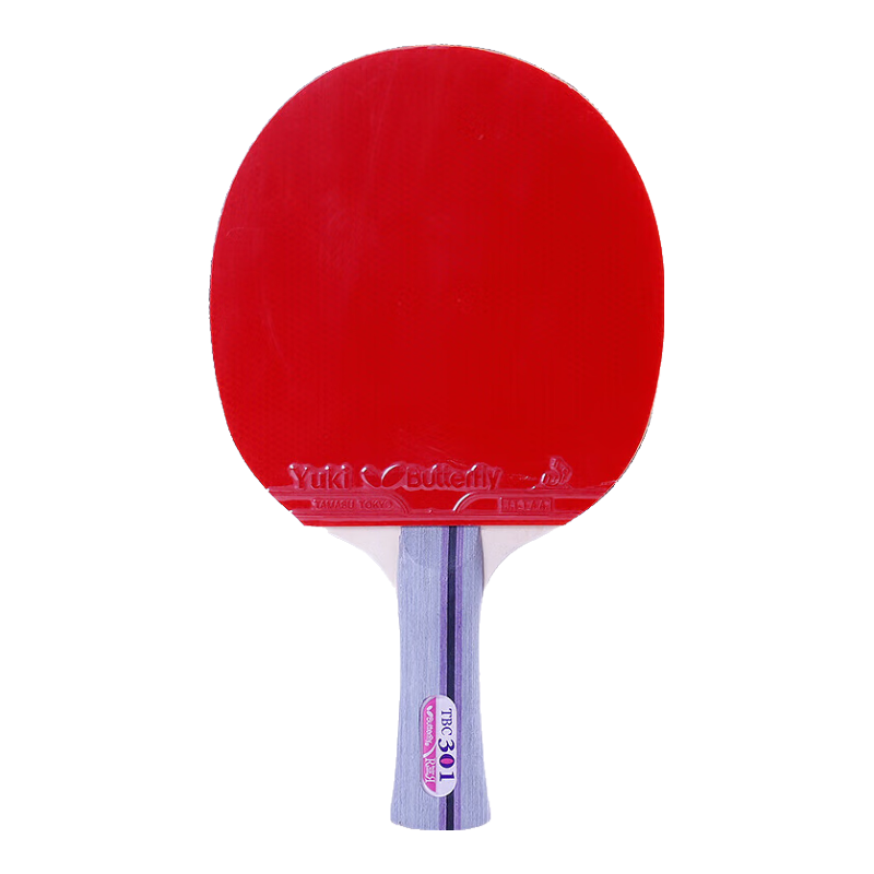 BUTTERFLY 3-Star Penhold Grip [Double-Sided Reverse Rubber] Arc Loop Fast Attack Table Tennis Racket 301 Penhold Grip, Includes Racket Case