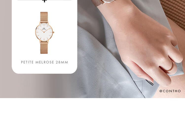 DanielWellington DW Bracelet for Women, Classic Rose Gold Small Bangle Couple Style DW003 Birthday Gift for Girls 8