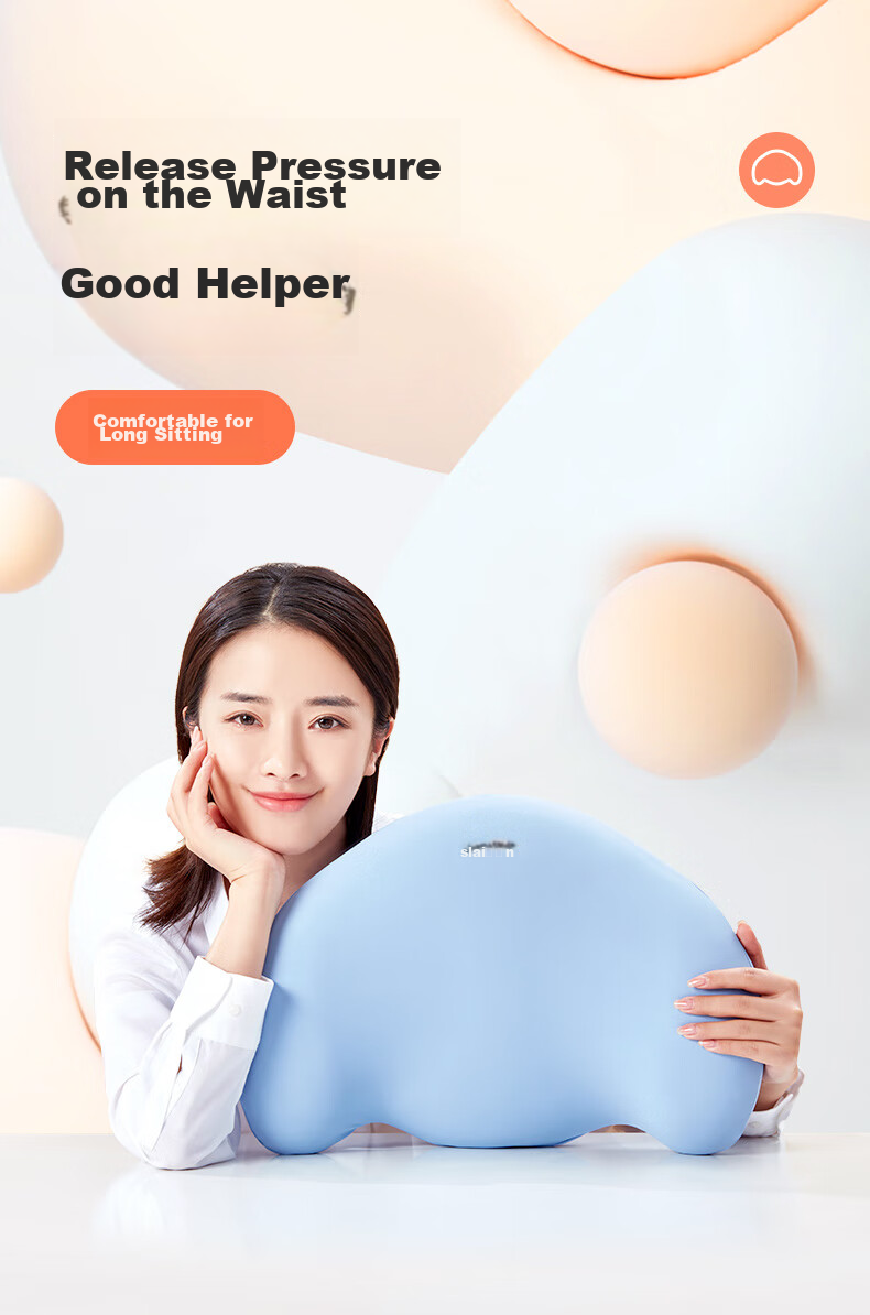 Silaiyi Ergonomic Lumbar Support Cushion, Back Pillow for Office, Waist Protector, Long-Sitting Aid, Annual Meeting Gift 4
