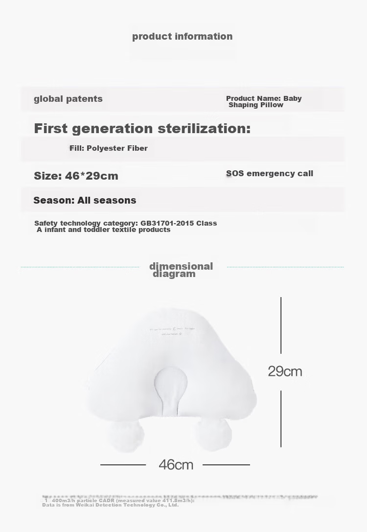 Aibaoshi Baby Wedge Pillow for Relieving Spitting Up And Regurgitation, Feeding Pillow for Ages 0-3, Suitable for Little Yellow Duck S451 2