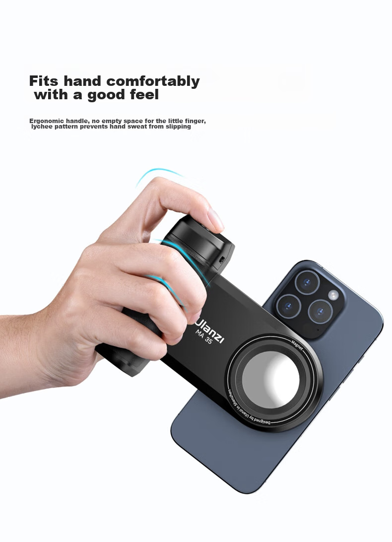 Ulanzi MA35 Magnetic Horizontal And Vertical Phone Bluetooth Stabilizer Remote Control Handheld Steady Cam for Photography, Video Recording, Selfie, Vlog, Anti-Shake Travel Photography Gadget 11