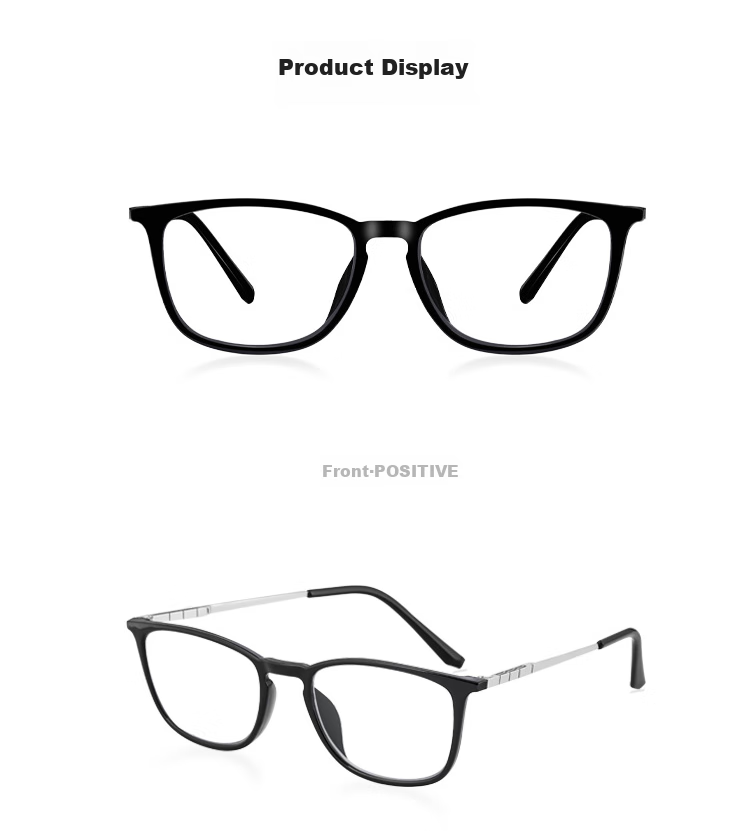 Mr. PuTian National Trend Anti-Blue Light Reading Glasses for Men And Women, Presbyopic Glasses for Elderly, Black Frame, 200 Degrees (55 Years - 59 Years) 9
