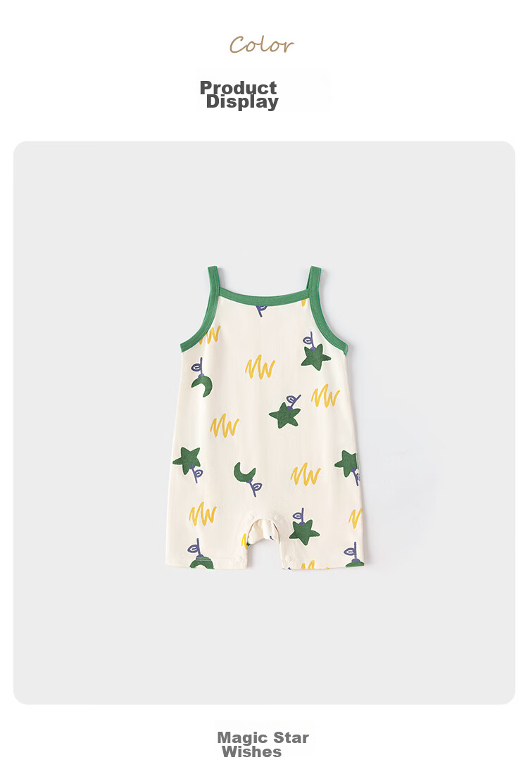 Babylove Baby Romper with Sleeves, Summer Thin Pure Cotton Onesie for Boys And Girls, Cute Short Crawling Outfit for Outdoor Wear 13