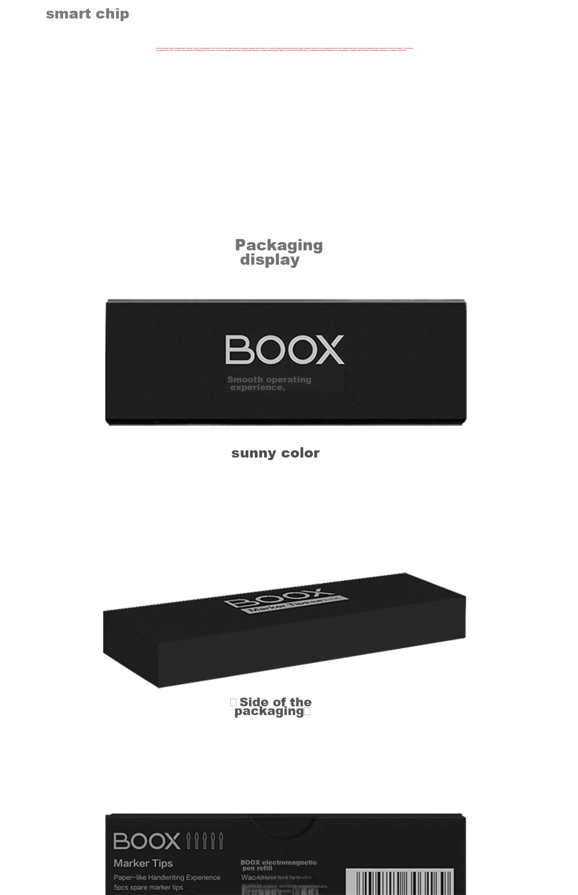 BOOX Wenshi T13C Active Pen Pro Refill Set (Pack of Three) [Not Compatible with Other Models] 3