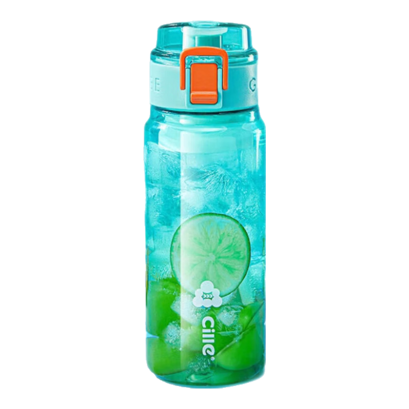 Cille Large Capacity Tritan Plastic Cup Sports Water Bottle for Men And Women Students Outdoor Use with Filter DiKaLan 550ml