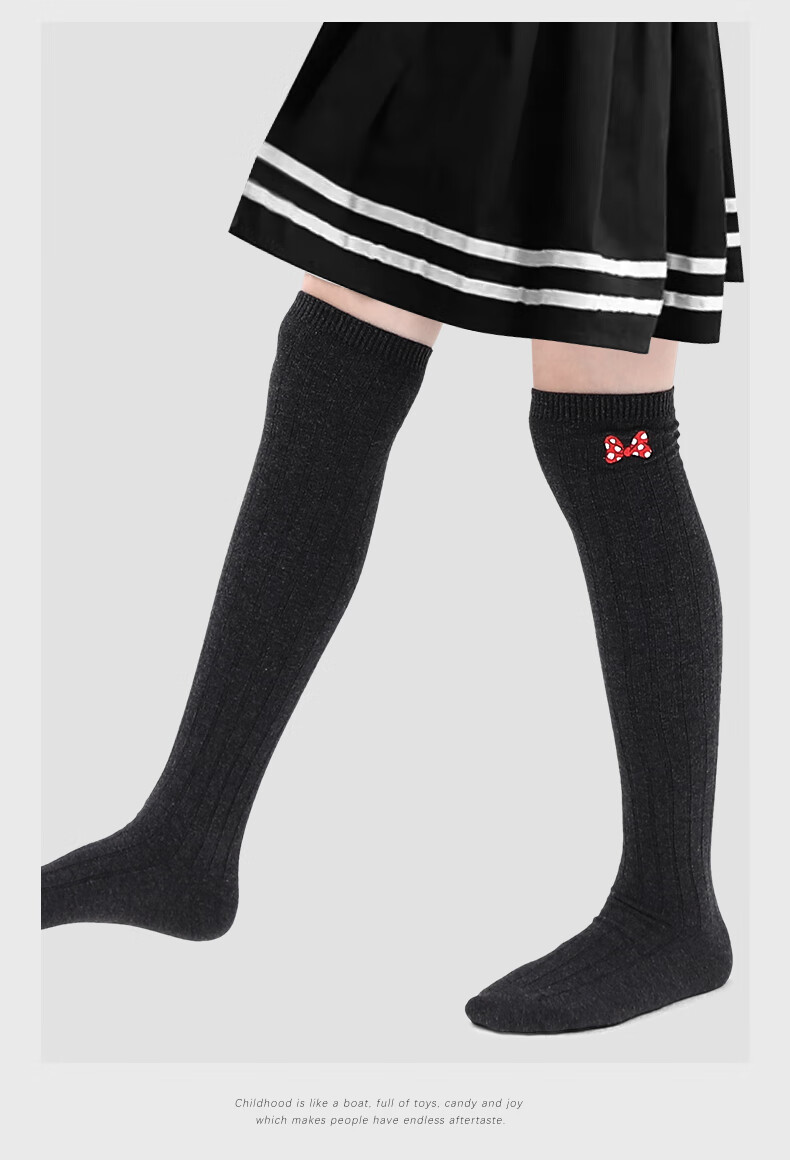 Barbie Children's Mid-Calf Socks, Over-Knee Girls' Long Socks, Spring And Autumn High Socks for Girls, Student Cotton Socks, Versatile Long Socks 14