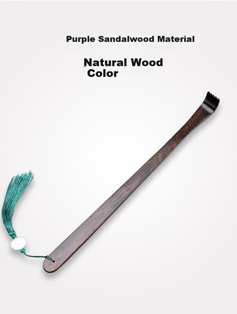 Baoshi Purple Sandalwood Back Scratcher, Self-Scratching Tool for Elderly, Back Scratcher Made of Sandalwood 6