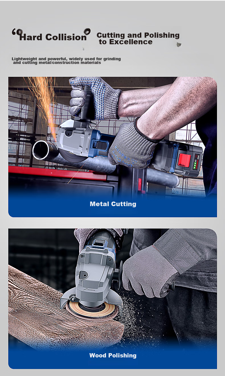 Dongcheng 20V Brushless Cordless Angle Grinder WSM03-100S, Lithium Battery Multi-Function Cutting Machine, Hand Grinder, Polisher 3