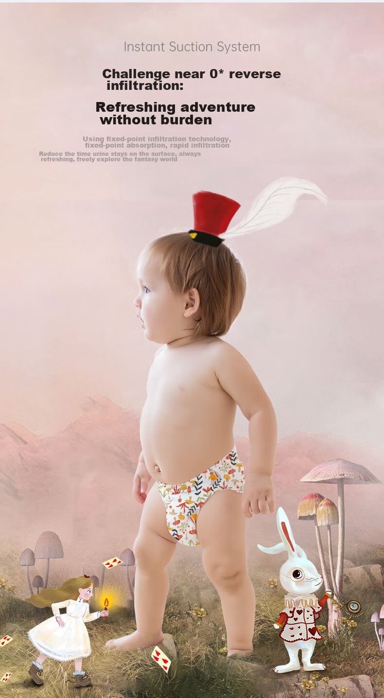 Bebetour Alice Dream Diapers M46 (6-11kg), Overnight Use, Targeted Absorption [Brand Direct Supply, Safe Quality] 5
