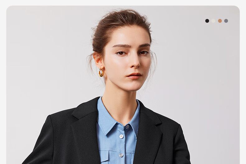 Navigare Women's Commuter Casual Blazer, Simple And Elegant Work Suit Jacket 2331804506 4