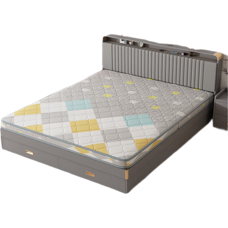 L&S Coconut Palm Fiber Mattress Foldable Hard Coir Mat 5cm Thick CD25 Medium Firm 1.5*1.9 Meters