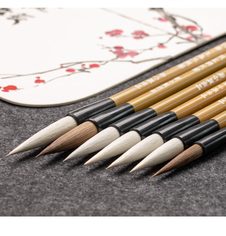 Zhang Xiaofeng, Wolf And Lamb Mixed Hair Brush, Regular Script And Running Script Calligraphy Brush for Beginners, Bamboo Handle Calligraphy Brush, French Painting Soft Brush, Four Treasures of The Study, Calligraphy Brush, Small Regular Script · Zhong Shaojing's Brush Stroke 2