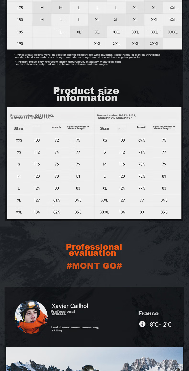 KAILAS Mont X All-Weather Hard Shell Jacket GTX Outdoor Windproof Waterproof Professional Mountaineering Jacket for Men and Women 12