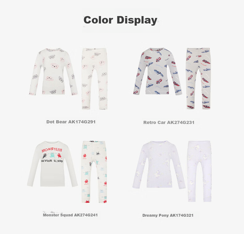 AIMER KIDS Girls' Thermal Underwear, Class A Modal Thin Warm Autumn Top And Bottom Underwear Set, Little Rabbit Design, Size 120 19