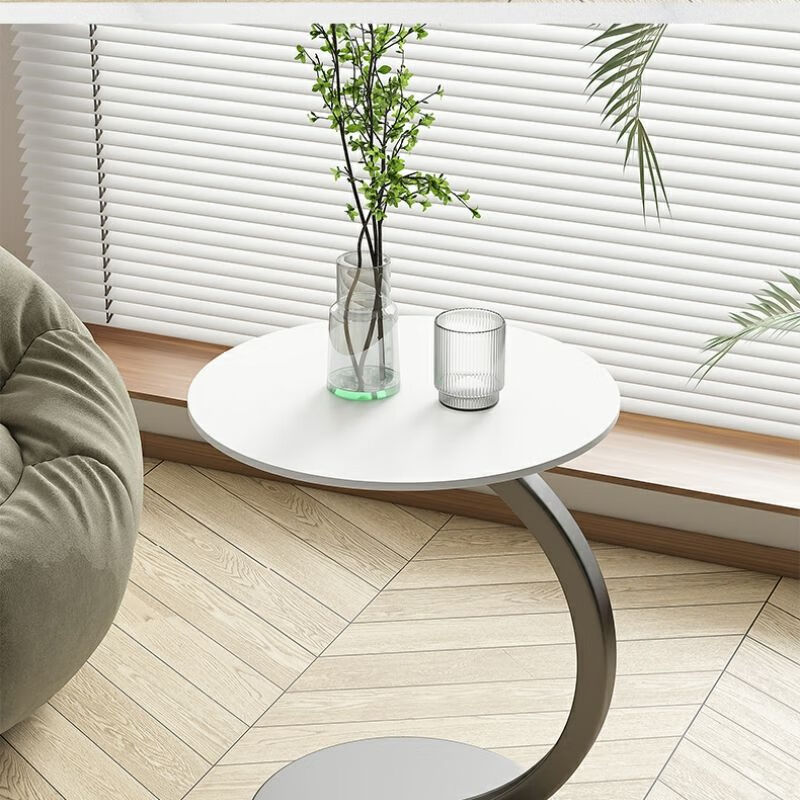 XINLIAN Small Tea Table Home Tea Tray Bedside Side Table Storage Rack Sofa Side Cabinet Modern Simple Mobile Easy 8
