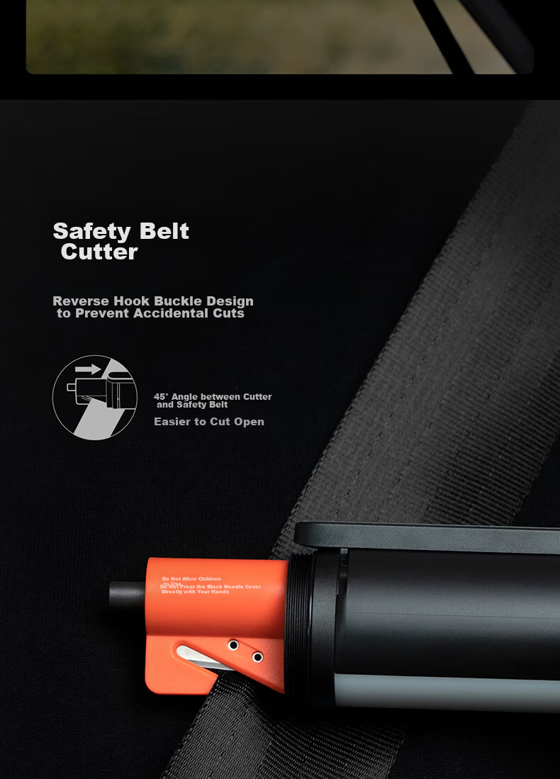 Mijia Multi-Functional Flashlight, Window Breaker, Knife, Safety Hammer, High Brightness Illumination, Long-Lasting Battery Life, Stepless Zoom 9